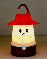 ★X'masバージョン★掛け置き両用!スマイルLEDランタン SANTA/SNOWMAN 卓上照明テーブルランプ災害時にも便利!吊下げ非常灯クリスマスデコレーション