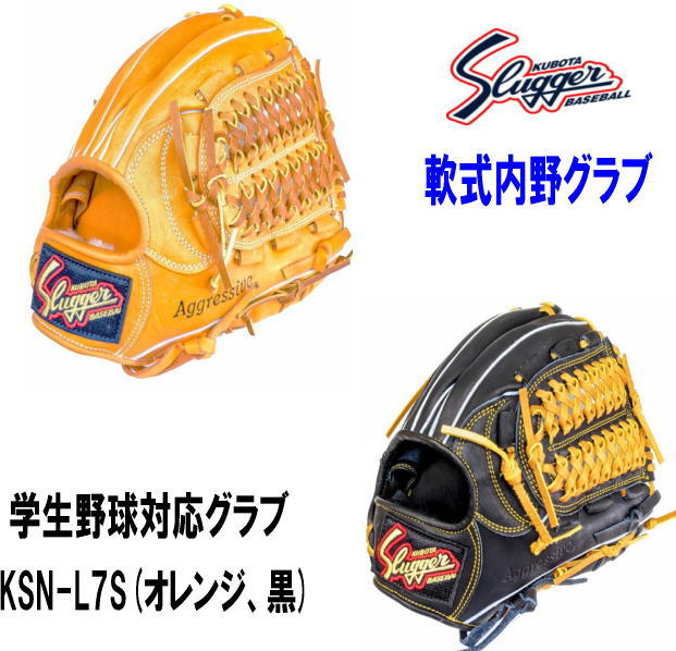 ＼期間限定ポイント5倍！／ 久保田スラッガー 軟式内野グラブ KSN-L7S 学生野球対応グラブ 野球 ソフトボール 日ハム 中島モデル 湯もみ型付け有