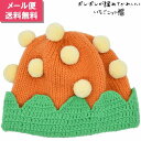 いちご 子供 キッズ ジュニア ベビー ニット帽 小さいサイズ オレンジ 防寒 帽子 秋冬 8571005【メール便】【送料無料】