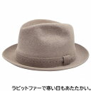 フェルト 中折ハット メンズ 中折れ帽 秋冬 フジハット FujiHat 中折れハット ベージュ メンズ 父の日 紳士 レディース 母の日 婦人 ギフト 男女兼...