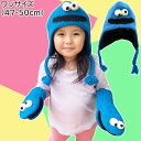 セサミストリート クッキーモンスター 子供 防寒 帽子 ニット帽ニットウィッツ knitwits SESAME STREET ブルー 青 子供 キッズ ジュニア ベビー 秋冬 KW5F718299【あす楽対応 希望者オマケ付】