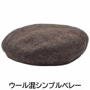 国産 日本製 当店オリジナル セシボン ベレー帽 ウール ブラウン 茶 レディース クリスマス 婦人 帽子 秋冬 【あす楽対応 希望者オマケ付】