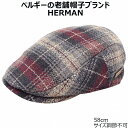 ハンチング帽子 メンズ 秋冬 ヘルマン レディース Herman レッド 赤 紳士 婦人 男女兼用 帽子 HR6F054【あす楽対応 送料無料】