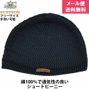 国産 日本製 ステットソン メンズ ショートビーニー ニット帽 STETSON ブラック 黒 紳士 帽子 春夏秋冬 SE100【あす楽対応 送料無料】