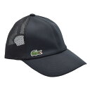 メッシュキャップ メンズ 国産 日本製 ラコステLACOSTE ブラック 黒 UV 父の日 紳士 レディース 母の日 婦人 ギフト 男女兼用 帽子 春夏 L12...