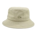 バケットハット メンズ バケハ ゴルフ 帽子 ラコステ LACOSTE ベージュ UV 紳士 ギフト 58cm 誕生日 春夏秋冬 L1358【あす楽対応 送料無...