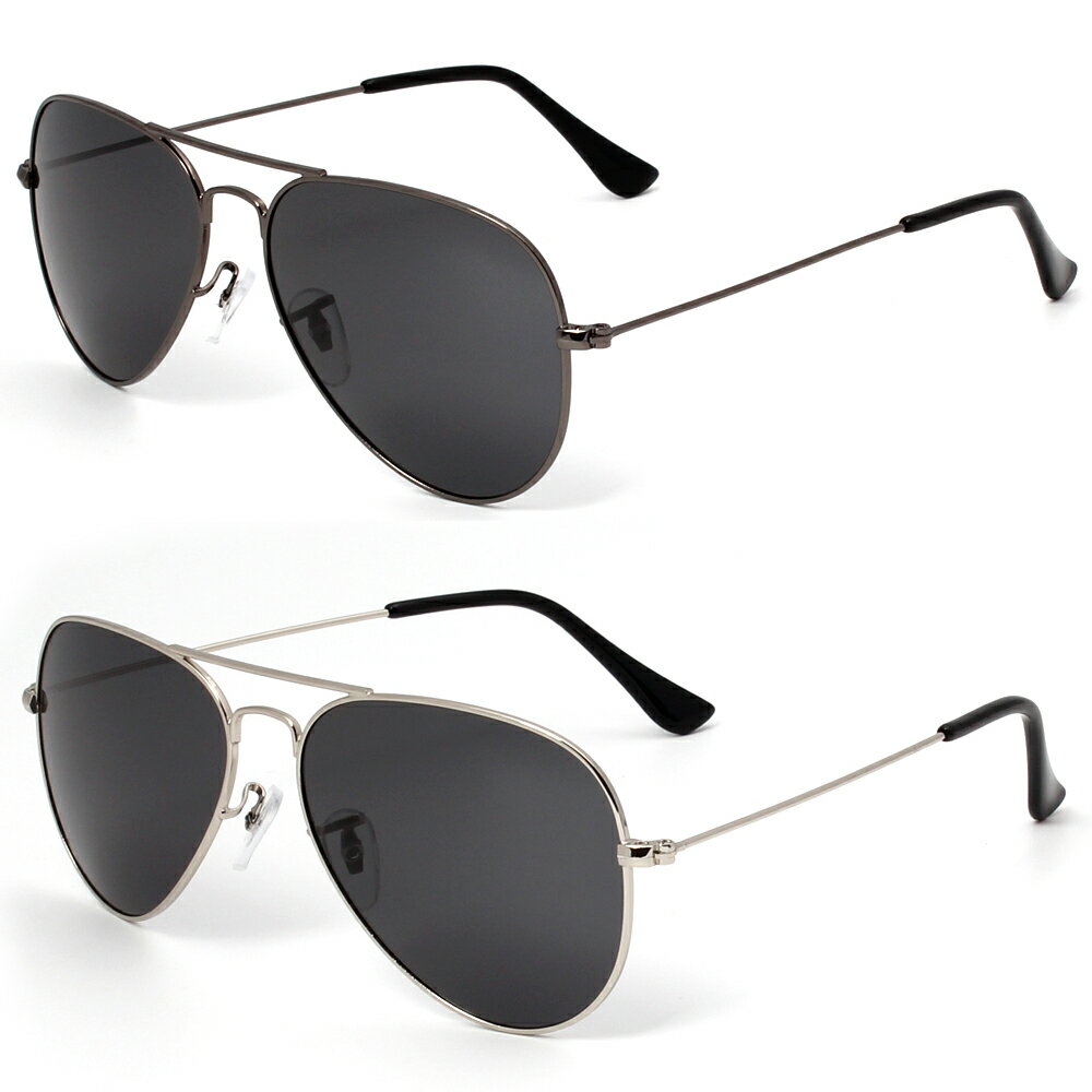 Rakuten - 2本セット アビエーター AVIATOR ティアドロップ 偏光 オリジナル サングラス UV400 ドライブ 釣り