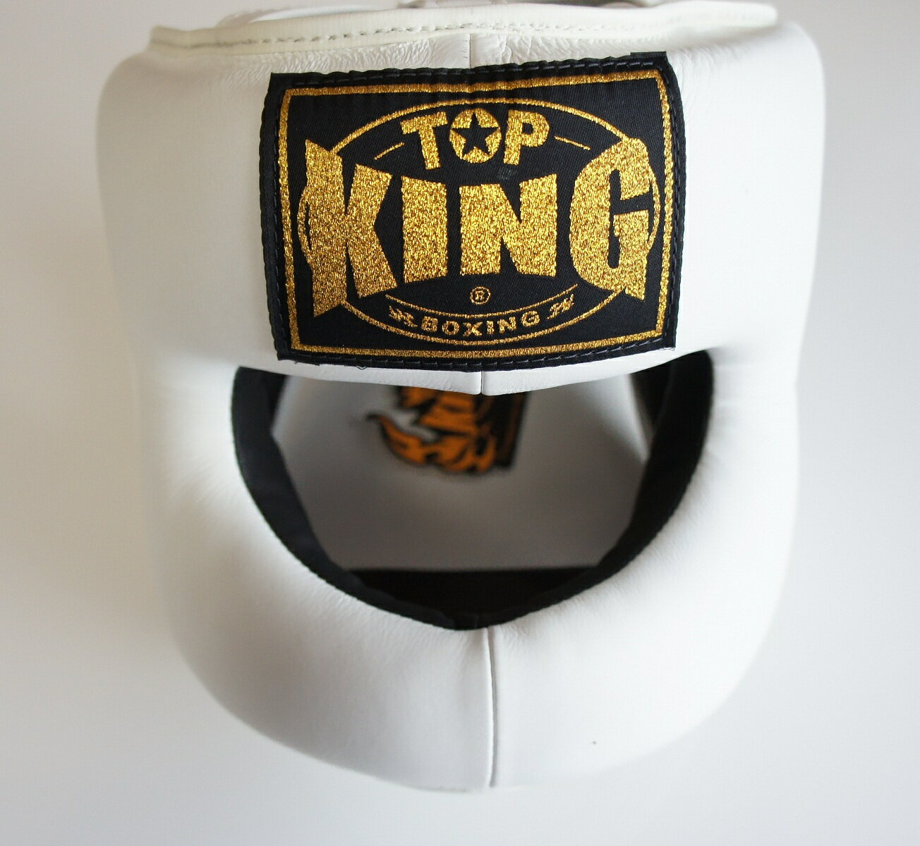 【在庫処分・超割】 トップキングボクシング TOP KING BOXING キックボクシング フルフェイス ヘッドギア ヘッドガード 白 Mサイズ