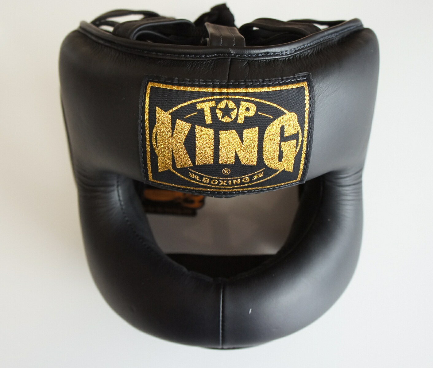  トップキングボクシング TOP KING BOXING キックボクシング フルフェイス ヘッドギア ヘッドガード 黒 Mサイズ