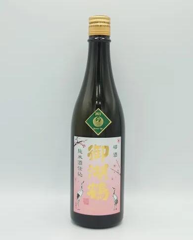 国産梅酒 御湖鶴酒造 純米酒仕込み 梅酒 720ml