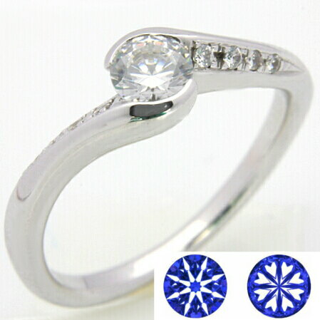 【0.3ct】セミオーダーダイヤモンドリング ハート＆キューピッドD-11★(4)