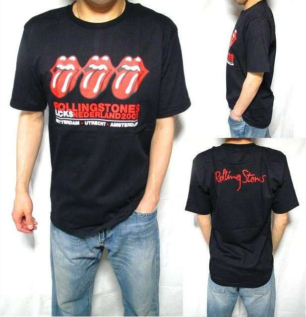 ローリングストーンズ Tシャツ メンズ スリー/ベロ 半袖 ROLLING STONES