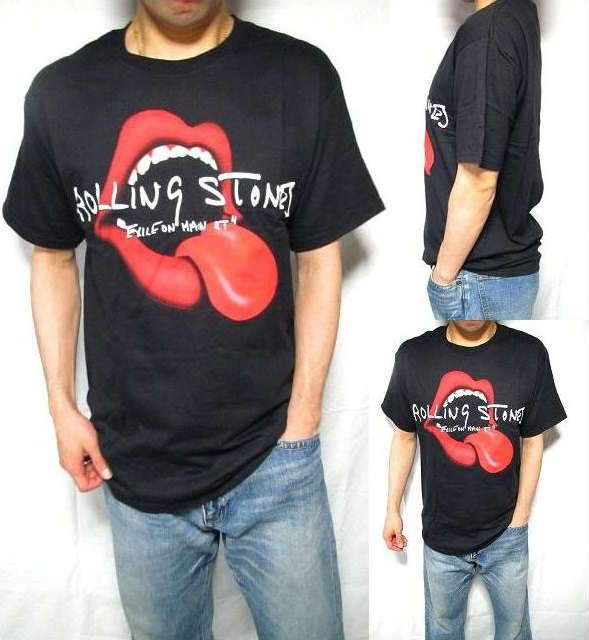 ローリングストーンズ Tシャツ メンズ ベロ 半袖 Rolling Stones メンズファッション トップス ミュージック