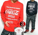 コカコーラ Tシャツ グッズ ロンT メンズ 長袖 コカ・コーラ Coca-Cola レッド ブラック ホワイト