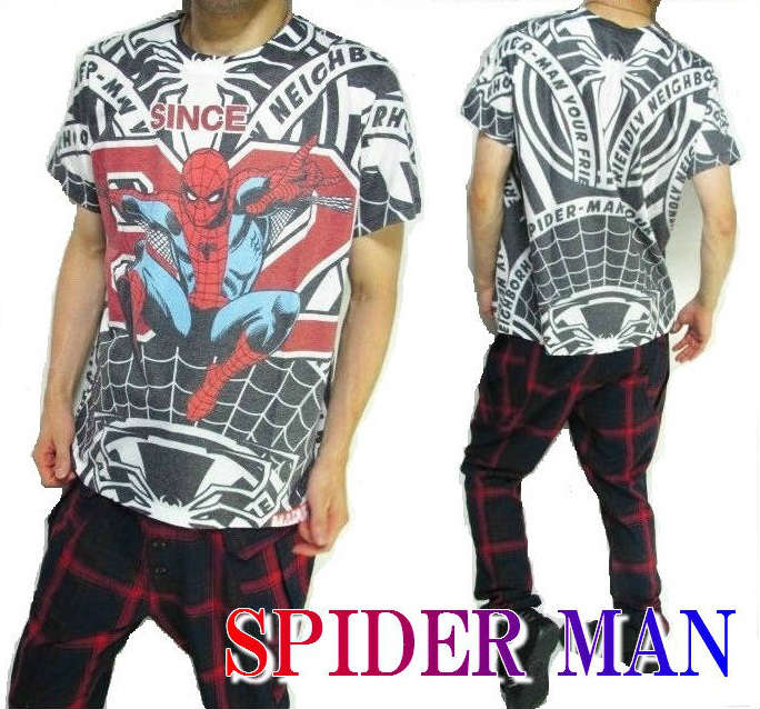 スパイダーマン グッズ Tシャツ メンズ キャラクター 服 半袖 ミニットマース