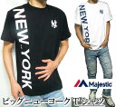 ヤンキース Tシャツ メンズ ビッグニューヨーク メジャーリーグ マジェスティック/majestic 半袖 ニューヨーク/ヤンキース ビッグサイズ/大きいサイズ カットソー スポーツ アウトドア 野球 ソフトボール ウェア ユニフォーム