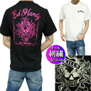 スカルtシャツ スカル ドクロ tシャツ エドハーディー ed hardy Tシャツ メンズ ラブキル 刺繍 ポケット 半袖 カットソー ブラック/ホワイト ピンク刺繍 サイズM-XL ギフト