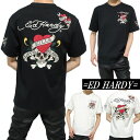 エドハーディー Tシャツ ED HARDY ラブキル/スカル メンズ/レディース/ユニセックス ed hardy 半袖 ブラック/ホワイト サイズM-L-XL ...
