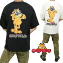ガーフィールド Garfield Tシャツ 半袖 服 グッズ 薄手 メンズ/レディース/ユニセックス キャラクター 通販 ブラック/ホワイト 公式ライセンス M
