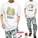 スヌーピー グッズ 大人 向け Tシャツ 半袖 オラフ/ひまわり/向日葵/スイカ/すいか/西瓜 SNOOPY 服 メンズ/レディース ユニセックス 通販 キャラクター ホワイト サイズM/サイズL/サイズXL