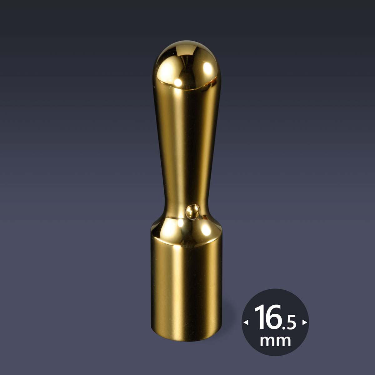 会社 銀行印 ミラーチタン（ゴールド） 丸天丸16.5ミリ/ 会社印 法人印 代表者印 法人用 実印 会社 仕事 会社設立 印鑑セット 会社印鑑 登記 個人事業主　送料無料