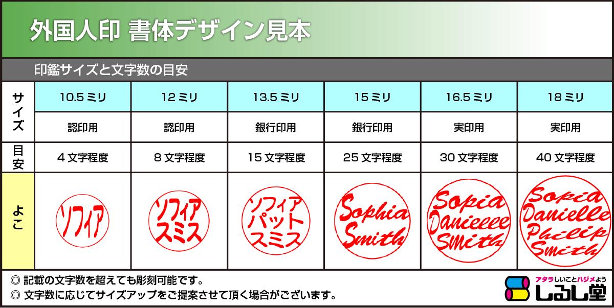 外国人印 オランダ水牛（芯持ち色特上） 丸寸胴16.5ミリ/ デザイン確認無料 ローマ字 カタカナ アルファベット お土産 プレゼント 銀行印 実印 ハンコ 2