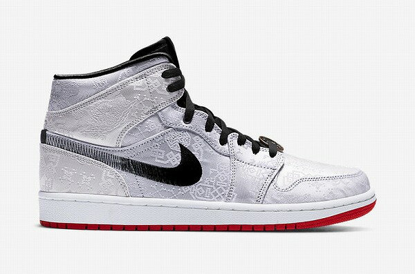 CLOT x AIR JORDAN 1 MID (Fearless)WHITE/BLACK