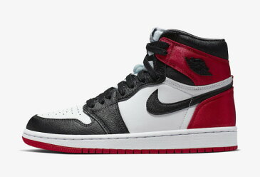 【バスケット】【ナイキ　ジョーダン】NIKE WMNS AIR JORDAN 1 SATIN` BLACK TOE` ☆ナイキ スニーカー☆スモールサイズ限定特価！