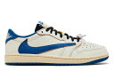 FRAGMENT DESIGN × TRAVIS SCOTT × NIKE AIR JORDAN 1 LOW OG WHITE/BLUE