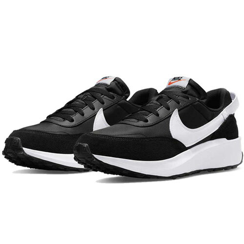 NIKE [ナイキ] ワッフル デビュー メンズ カジュアル シューズ Waffle Debut DH9522-001 ブラック/ホワイト/オレンジ ランニングシューズ 軽量 運動靴 ひも靴 マラソン オフロード (海外発送は致しません)