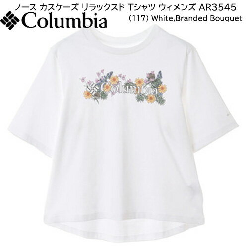 コロンビア Tシャツ カットソー 半そで レディース ホワイト ウィメンズ ノース カスケーズ リラックスド Tシャツ AR3545-117 シャツ プリント柄 アウトドア タウンユース ホワイト/ブランド ブーケット【クロネコゆうパケット発送】