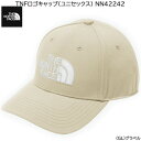 ザ ノースフェイス キャップ 帽子 TNFロゴキャップ NN42242-GL メンズ ユニセックス UVカット フリーサイズ 頭周り56.5-59.5cm アウトドア タウンユース キャンプ ウォーキング グラベル アイボリー