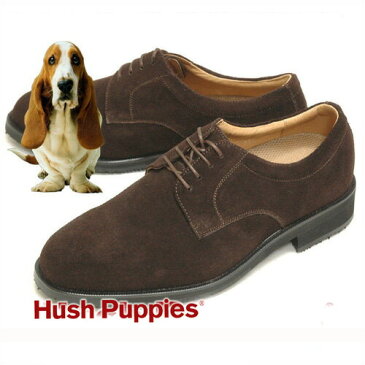 マラソン 30%OFF 送料無料 ハッシュパピー Hush Puppies M1307 雪道対応 メンズ カジュアルシューズ ビジネスシューズ 日本製 はっ水 お手入れ簡単 定番 ベロア メンズ ダークブラウン