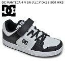 DC SHOES ディーシーシューズ マンテカ 4 V SN DK231001 WK3 ホワイトブラック キッズ ジュニア スニーカー スニーカー メッシュ スケートボード