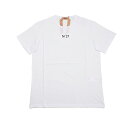 N21 ヌメロ ヴェントゥーノ ミニロゴホワイト半袖Tシャツ イタリア正規品 新品 F055 6317