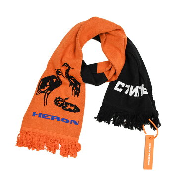 HERON PRESTON ヘロンプレストン バイカラーマフラー イタリア正規品 HMMA002F198560038819 新品