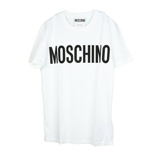 MOSCHINO モスキーノ ホワイトロゴ半袖Tシャツ イタリア正規品 0705 0240 1001 新品