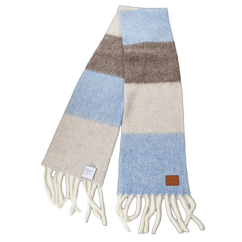 Rakuten - LOEWE ロエベ ウールアルパカマフラー FSA6SS2W01 7927 イタリア正規品 新品