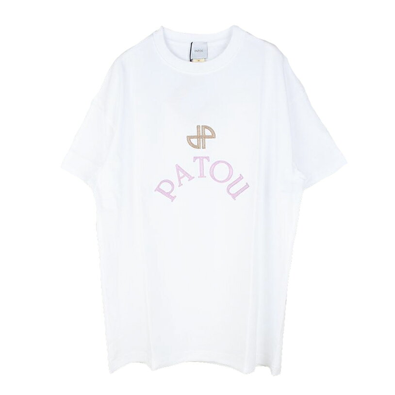 Rakuten - PATOU パトゥ ロゴ ホワイト半袖Tシャツ JE2059990 001W ルーズフィット イタリア正規品 新品