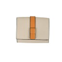 訳あり商品 LOEWE ロエベ トリフォールドウォレット財布 イタリア正規品 C660TR2X03 2463 新品 ライトオーツ/ハニー