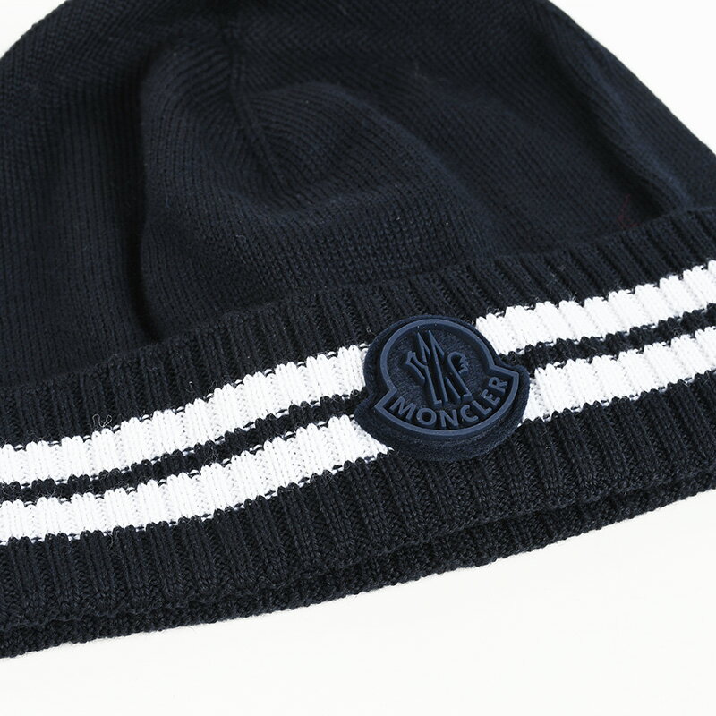 MONCLER モンクレール キッズ　ネイビーニットキャップ帽子 9Z73420 イタリア正規品 新品