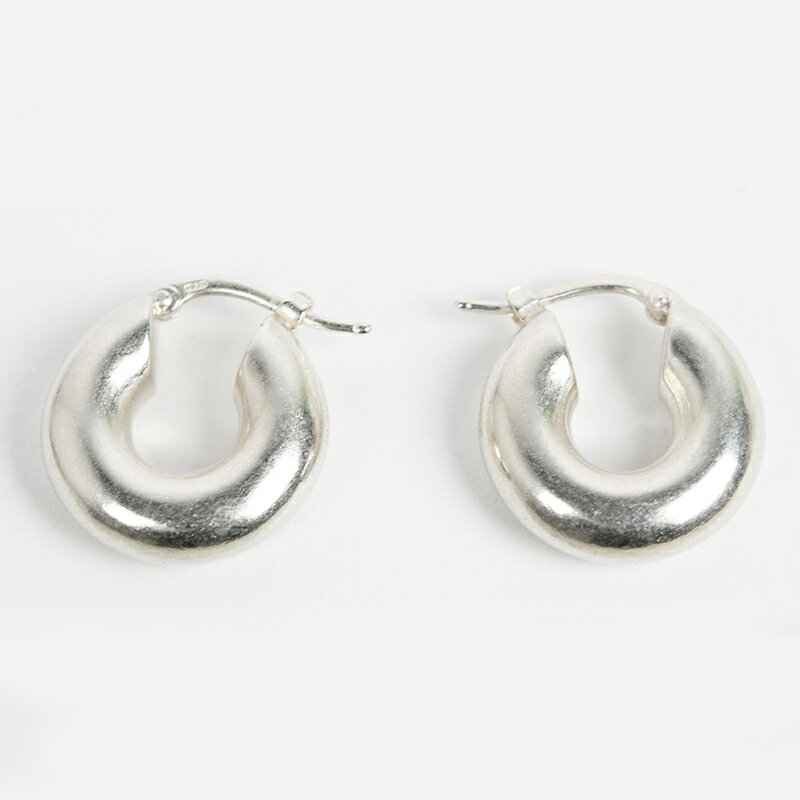 JIL SANDER ジルサンダー シルバー フープピアス ジュエリー ヨーロッパ正規品 新品