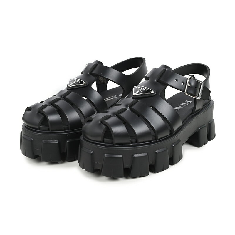 PRADA プラダ サンダル モノリス フォームラバー トライアングルロゴ イタリア正規品 1X853M 3LKK F0002 新品のサムネイル
