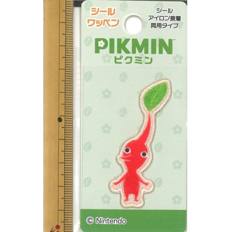 【P5倍★楽天イーグルス感謝祭】赤ピクミン シール アイロン両用タイプ PMS003 アップリケ ワンポイント..