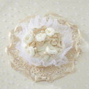 パッケージ難あり ウエディングキット 手作りキット リングピロー (デイジー) 68-702(LAS) 結婚式 指輪 ハンドメイド 手作り ブライダル クロバー