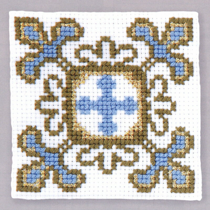クロスステッチ キット 初心者 コースター マイスタイル グレイス 9072 刺繍 刺しゅう ししゅう 材料セット 手芸キット 飾り オリムパス