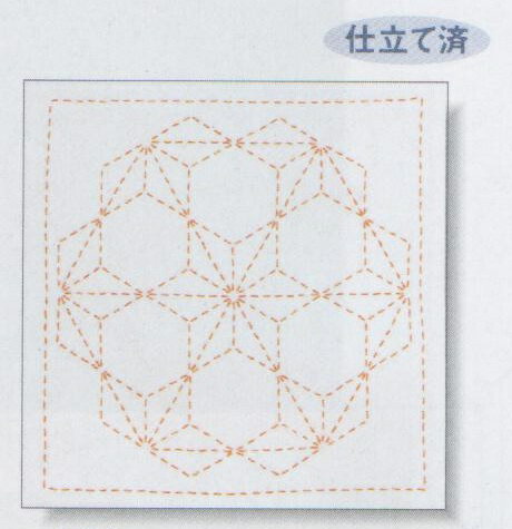 刺し子 キット 花ふきん 刺し子 269 (白) 花ふきんキット 手作りキット 手芸キット ハンドメイド オリムパス