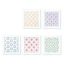 【P5倍★お買い物マラソン期間限定】刺し子 キット 一目刺しのコースター (5枚1組) SK-421 手芸キット 手作りキット 材料セット ハンドメイド オリム...