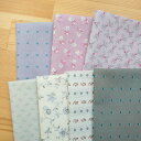 カットクロス パープル系 福袋 (34cm×30cm) 7枚セット 布 生地 カットクロスセット はぎれセット はぎれ ハンドメイド パッチワーク 小物 作り ...
