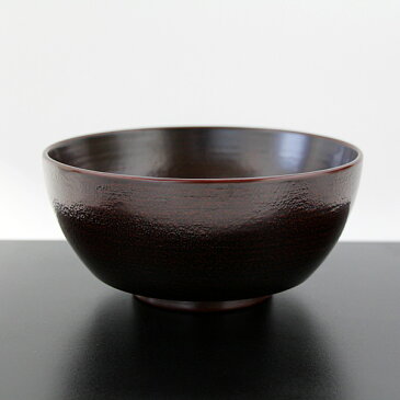 地の粉 麺鉢 溜塗り 伝統工芸士 梶原作 越前漆器 越前塗 和食器 木製 どんぶり めん鉢 ラーメン鉢 うどん そば 国産 日本製 1000cc